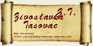 Živoslavka Tasovac vizit kartica